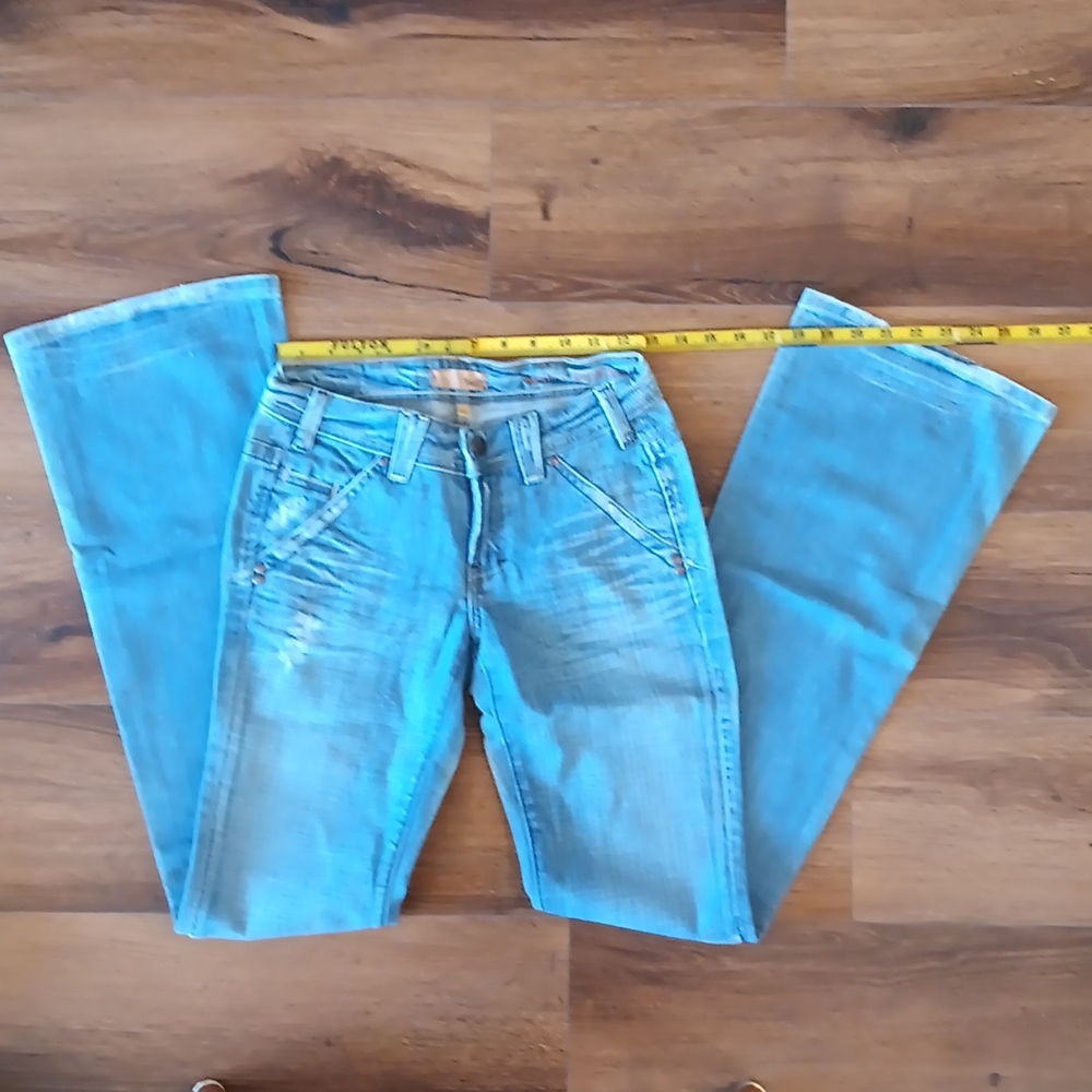 YANUK Worker Boyfriend Light Blue Demin Women Jeans Size 24